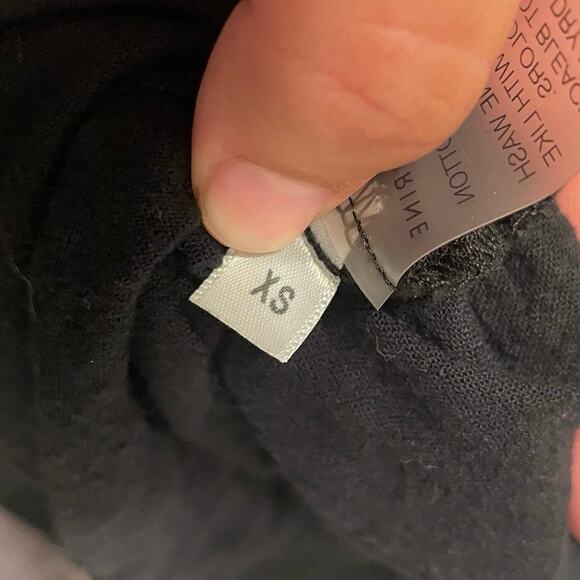 Honorine 100% Cotton Black Tiered Elodie Midi Maxi Dress Size XS - Picture 7 of 7